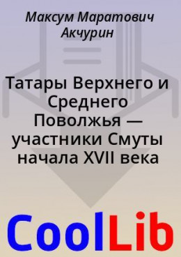 Татары Верхнего и Среднего Поволжья — участники Смуты начала XVII века