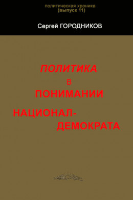 ПОЛИТИКА В ПОНИМАНИИ НАЦИОНАЛ-ДЕМОКРАТА